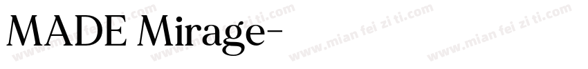 MADE Mirage字体转换